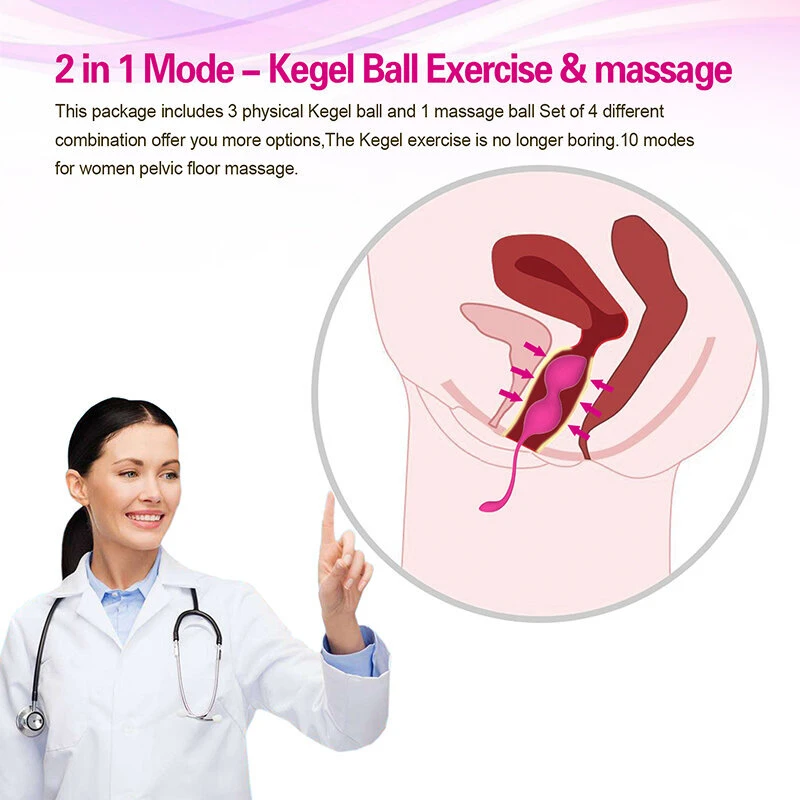 Kegel kamuoliukų rinkinys 4 pakopų su nuotolinio valdymo pulteliu