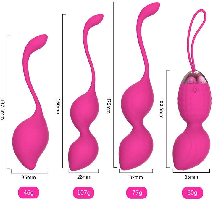 Kegel kamuoliukų rinkinys 4 pakopų su nuotolinio valdymo pulteliu