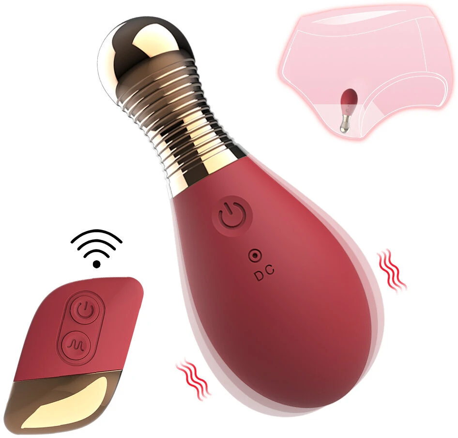 Kegel vibratorius su nuotolinio valdymo pulteliu, 10 režimų