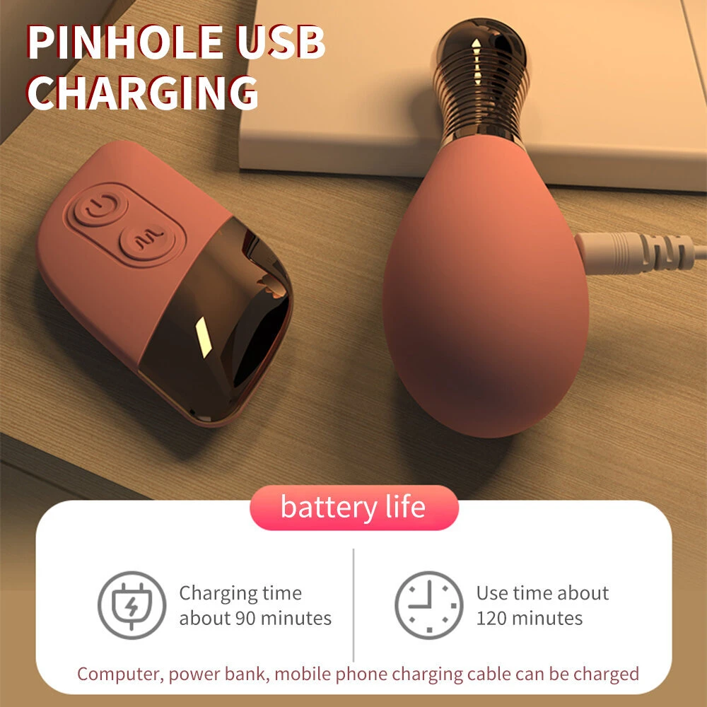 Kegel vibratorius su nuotolinio valdymo pulteliu, 10 režimų