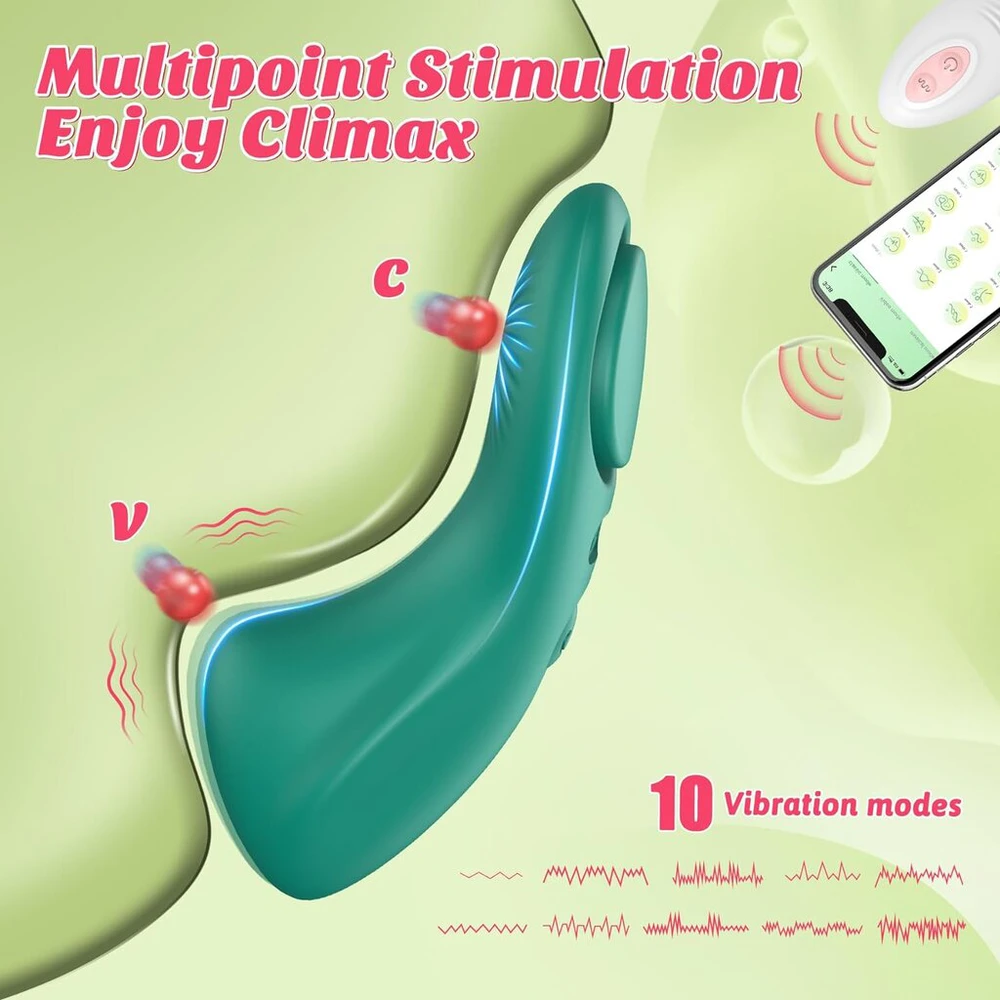 Kelnių vibratorius su programėlės valdymu