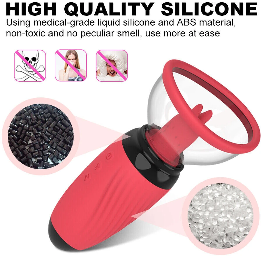 Klitoriaus ir spenelių vibratorius 3in1