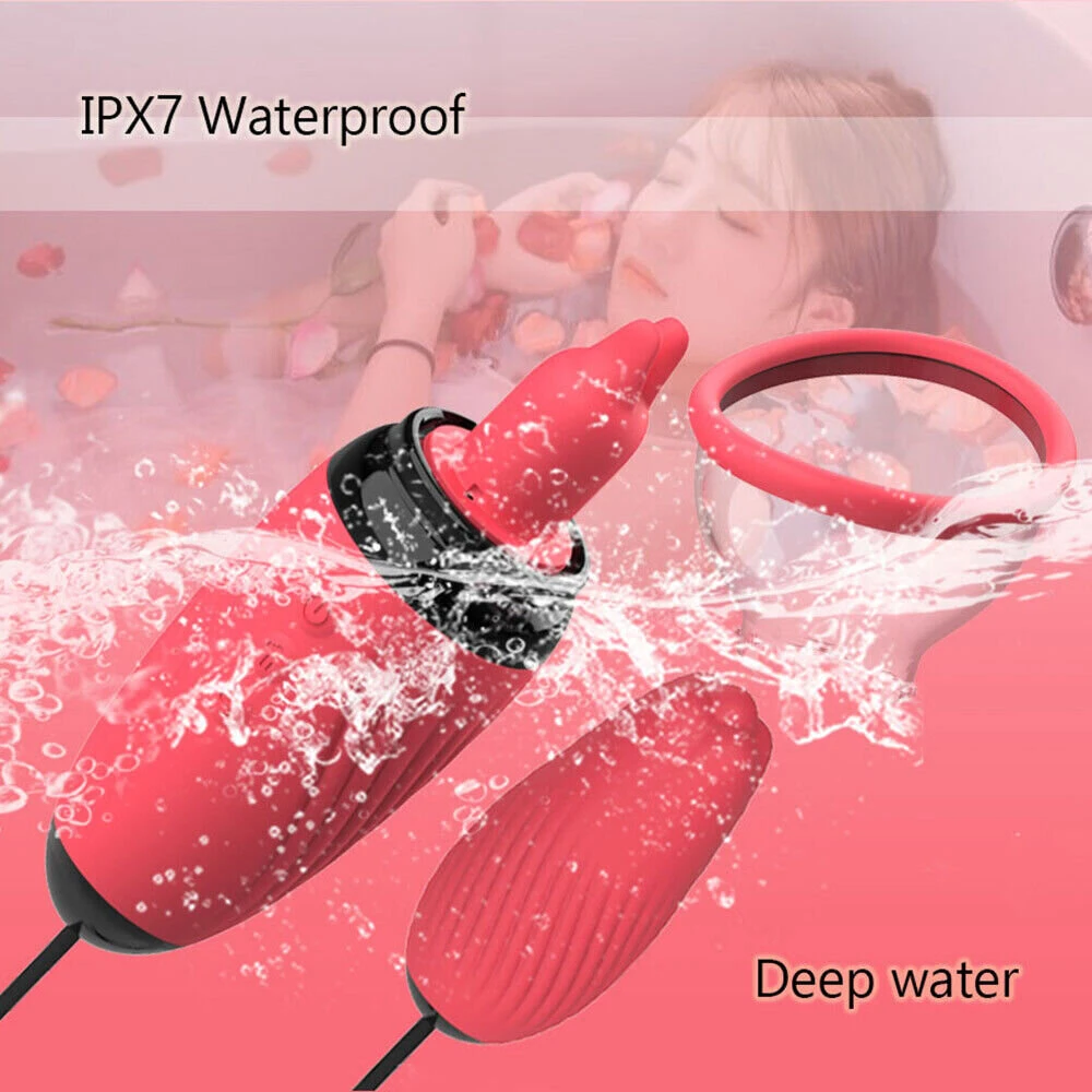 Klitoriaus ir spenelių vibratorius 3in1