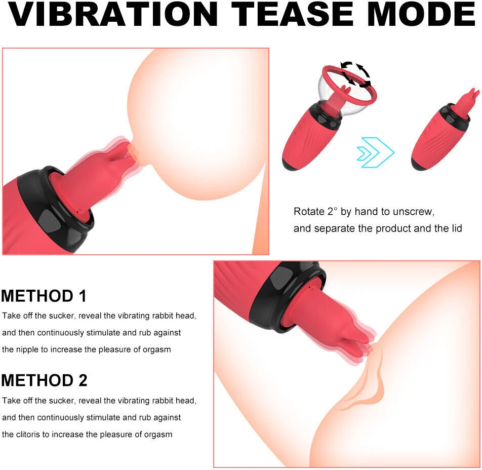 Klitoriaus ir spenelių vibratorius 3in1