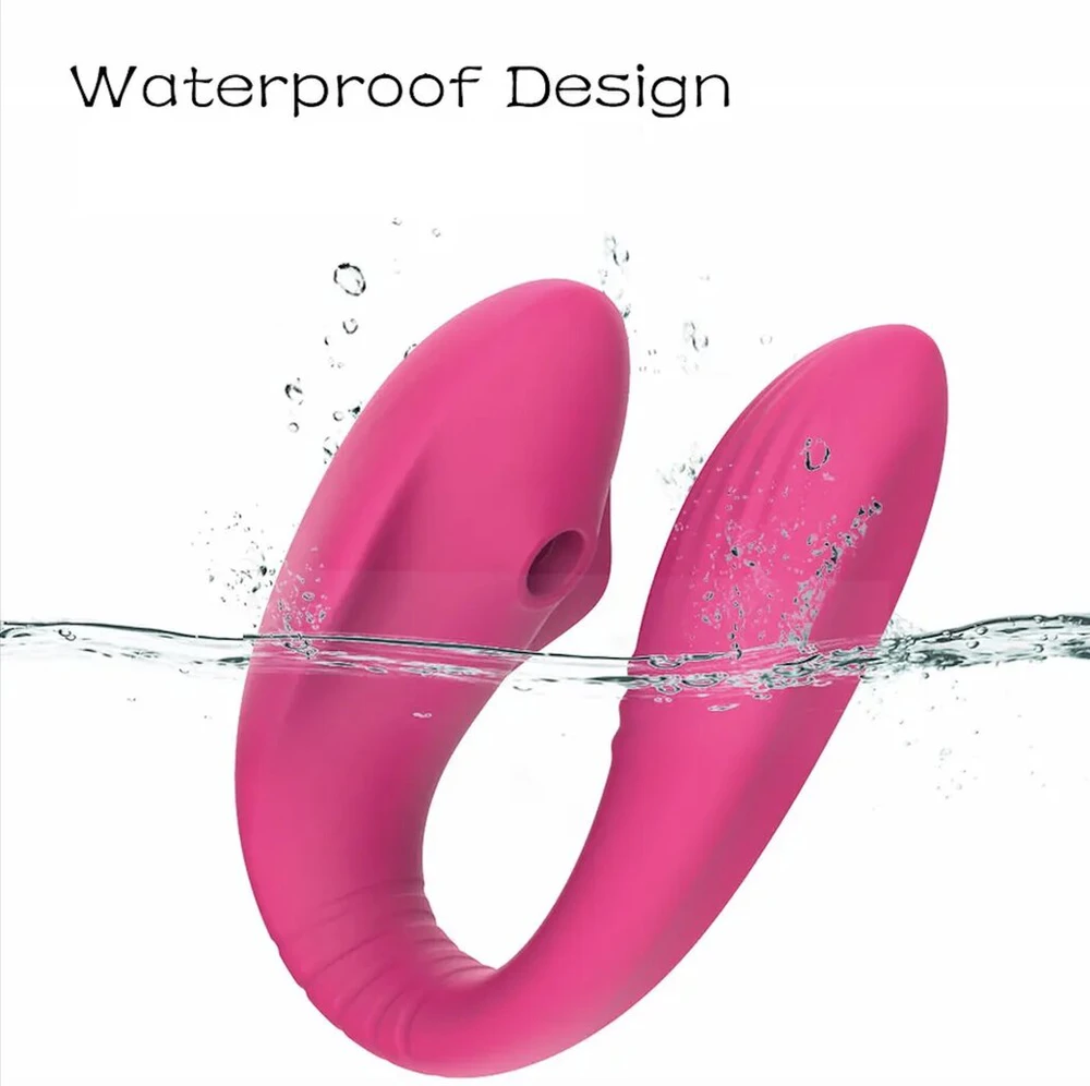 Klitoriaus stimuliatorius su siurbimo ir vibracijos režimais