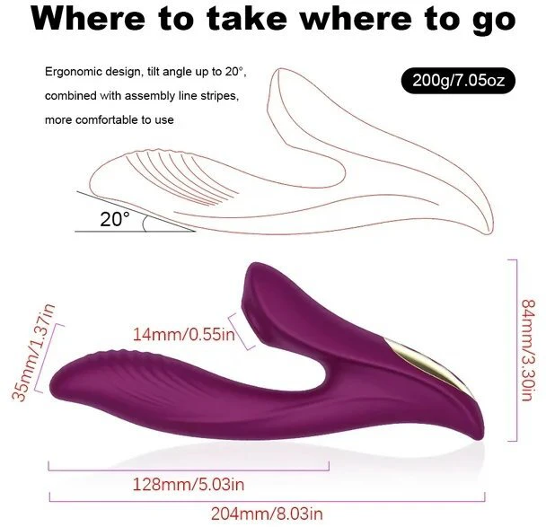 Klitorinis vibratorius 2in1