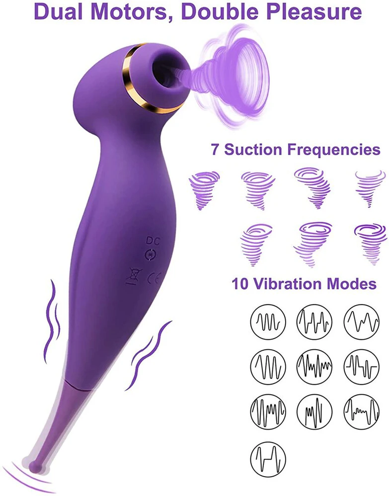 Klitorinis vibratorius 2in1