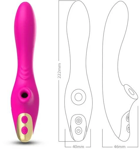 Klitorinis vibratorius 2in1