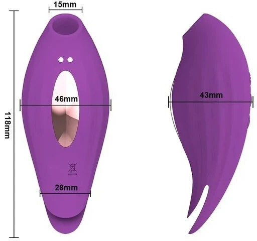 Klitorinis vibratorius 2in1