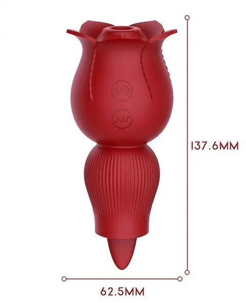 Klitorinis vibratorius 2in1 Rose Series