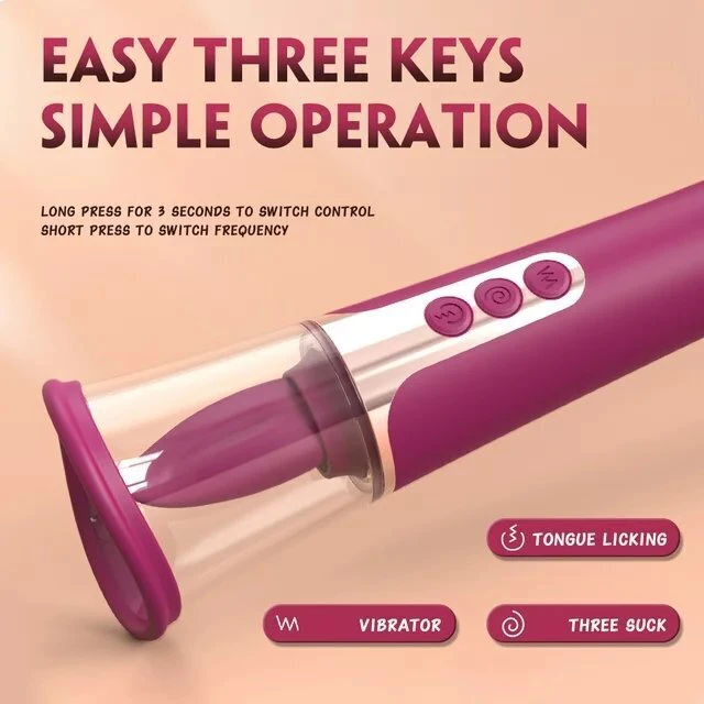 Klitorinis vibratorius 3in1