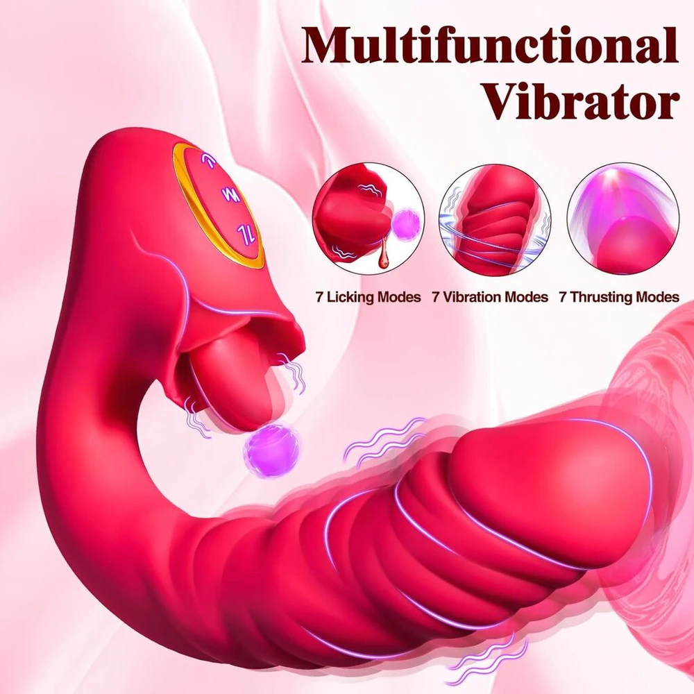 Klitorinis vibratorius 3in1