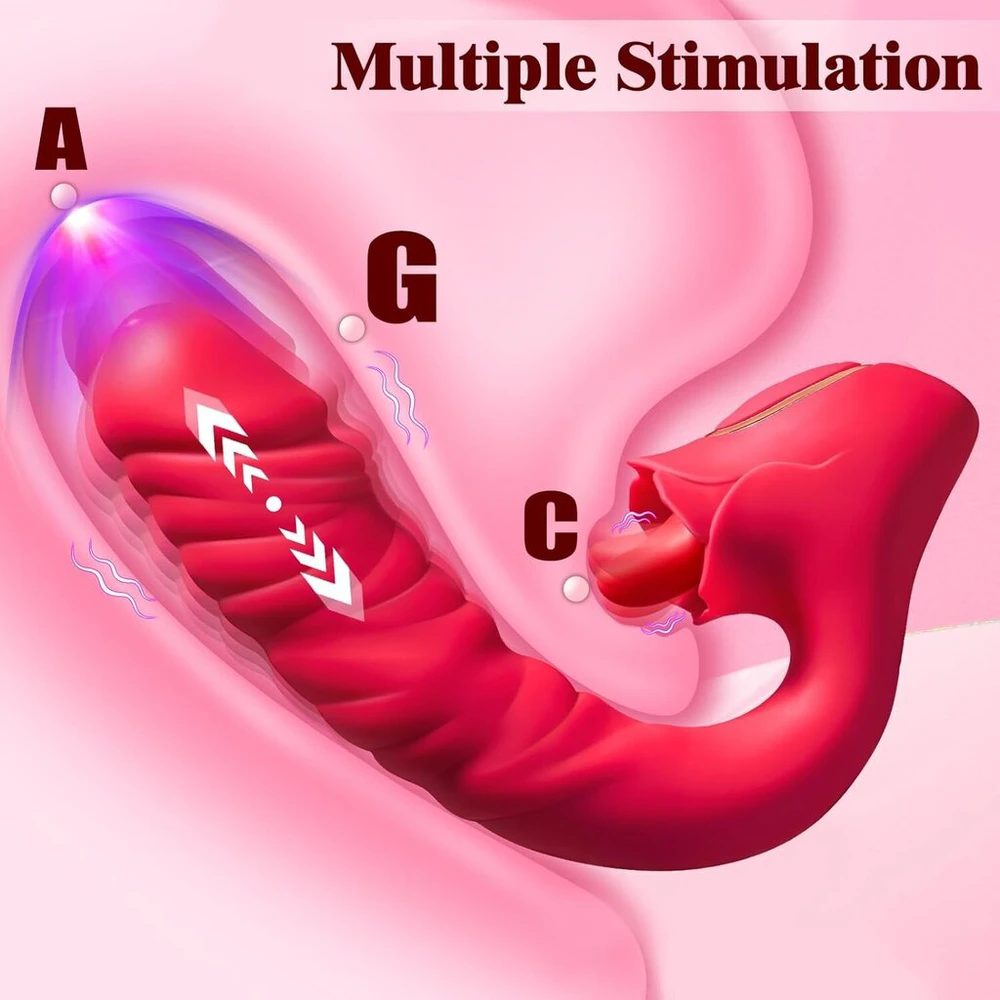 Klitorinis vibratorius 3in1