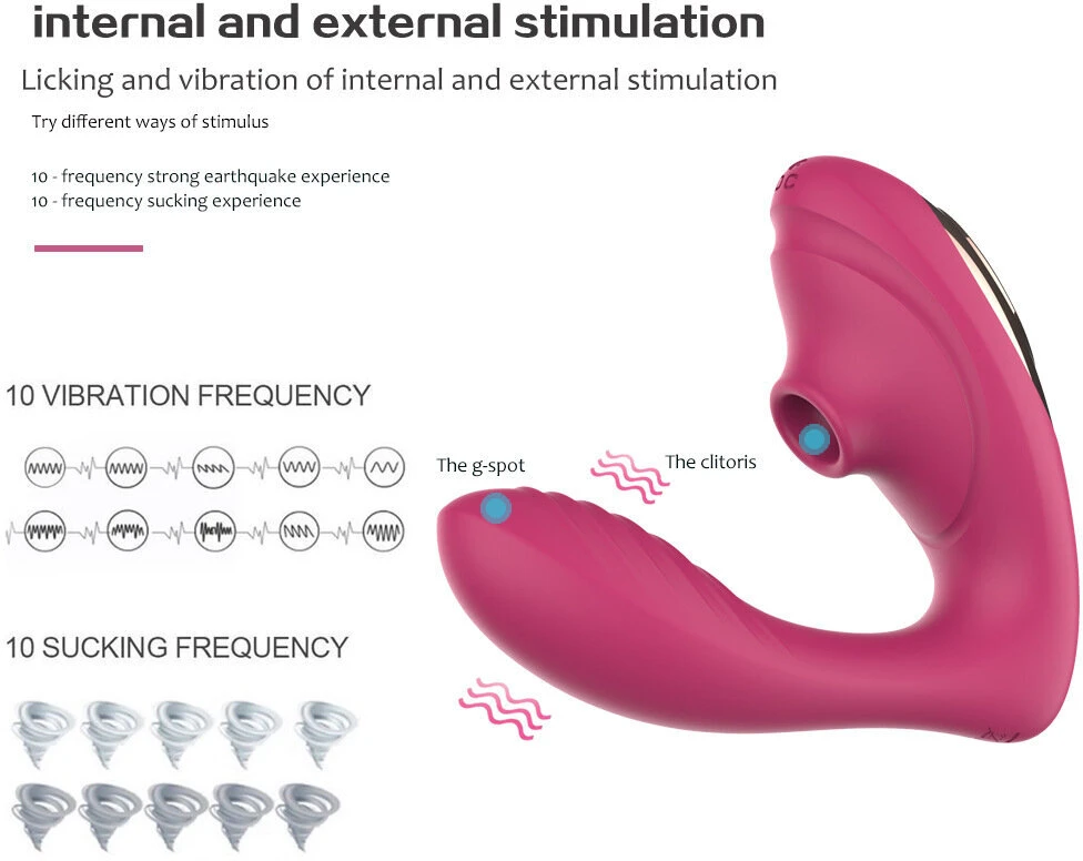 Klitorio ir G taško stimuliatoriaus siurbimo vibratoriaus dildo