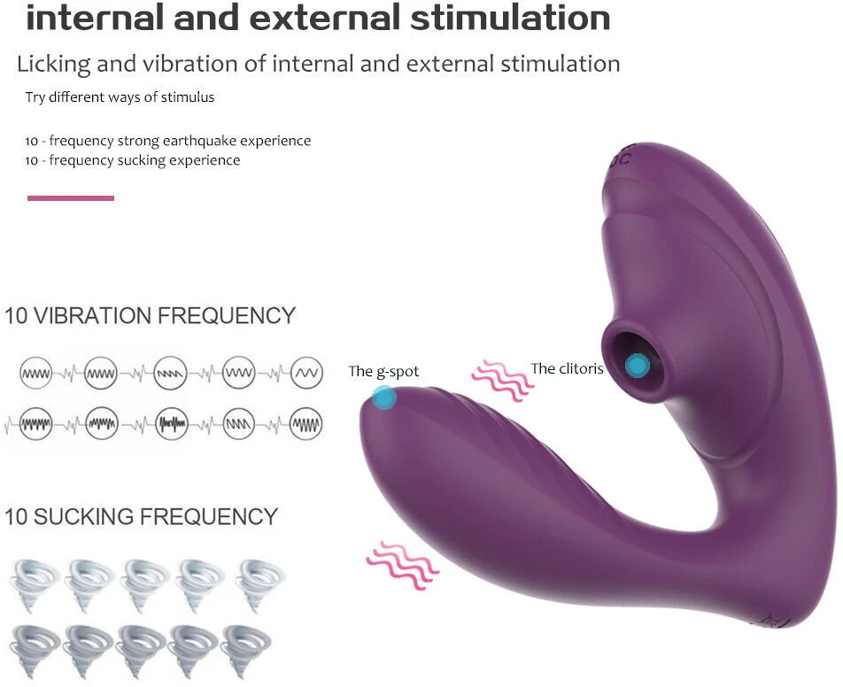 Klitorio ir G taško stimuliatoriaus siurbimo vibratoriaus dildo