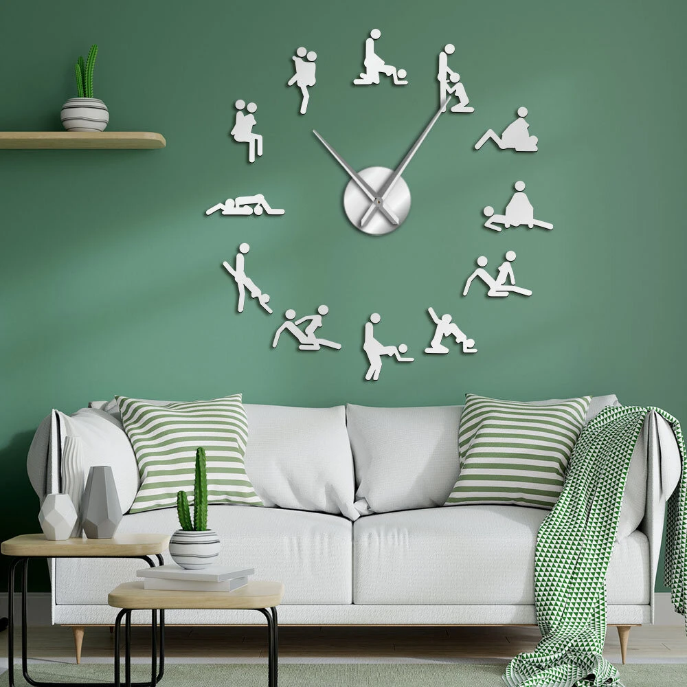 Laikrodis su sekso pozomis Kamasutra Clock