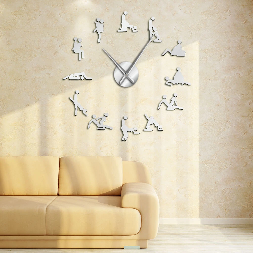 Laikrodis su sekso pozomis Kamasutra Clock