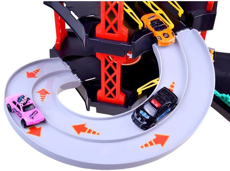 Lenktynių trasa su automobiliais