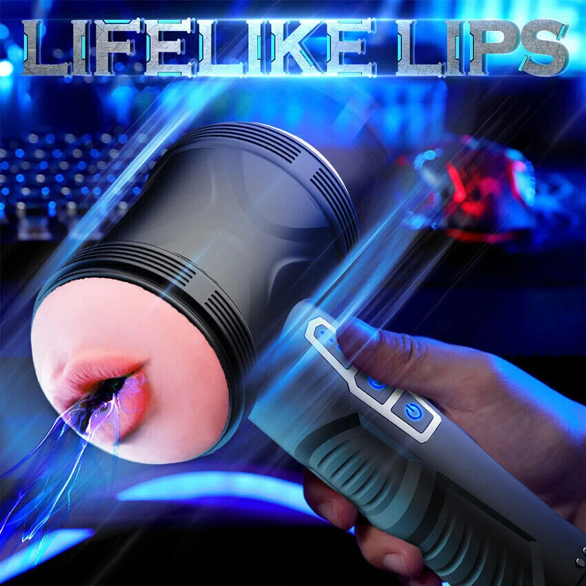 Masturbatorius Oral and Vaginal Cup, juodas