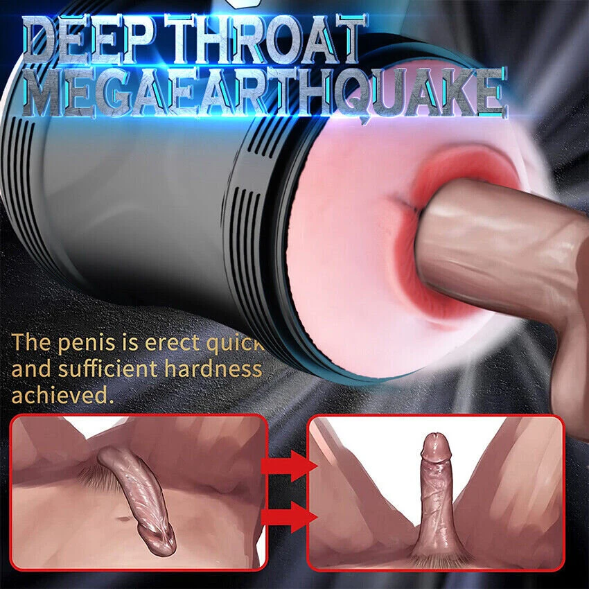 Masturbatorius Oral and Vaginal Cup, juodas