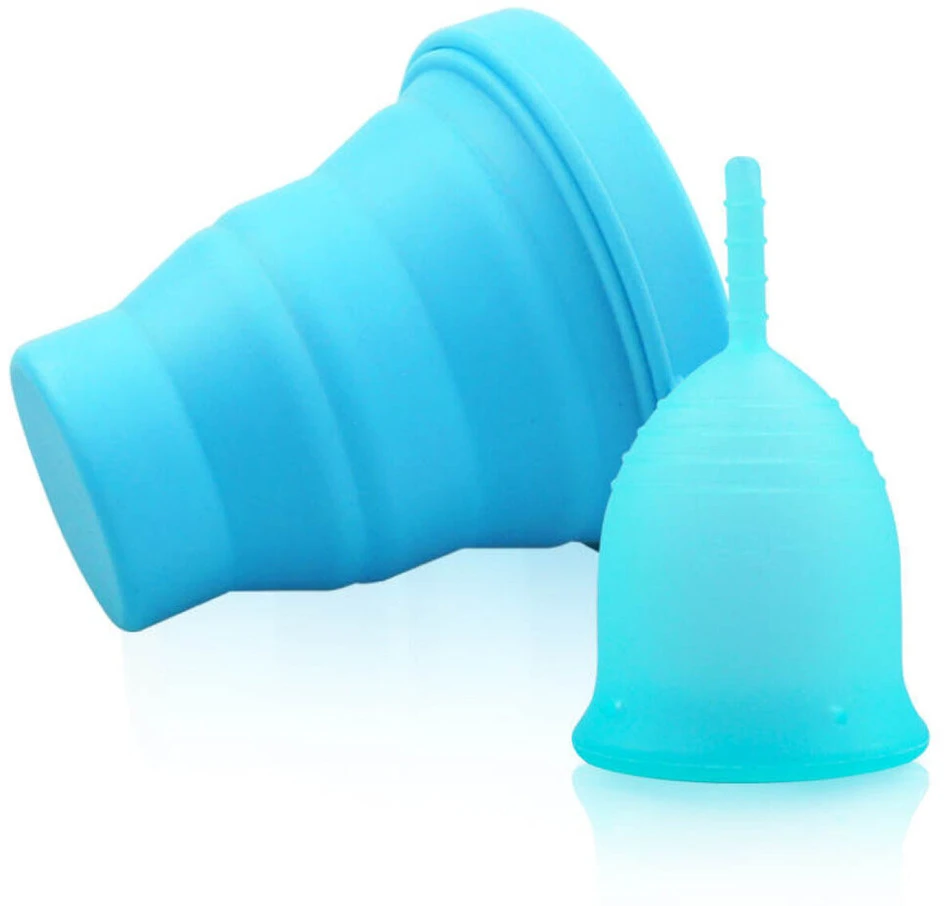 Menstruacinių taurelių rinkinys, mėlyna, 30 ml