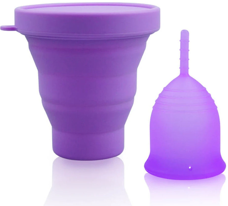 Menstruacinių taurelių rinkinys, violetinis, 30 ml