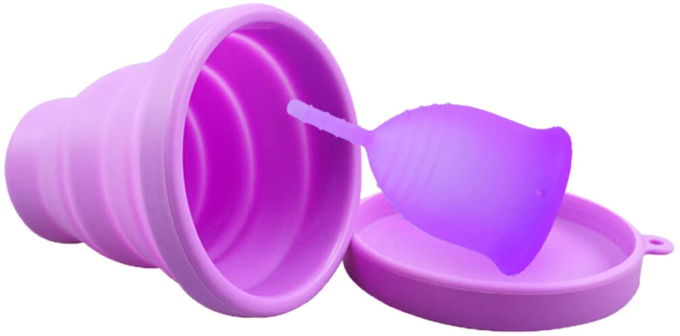 Menstruacinių taurelių rinkinys, violetinis, 20 ml