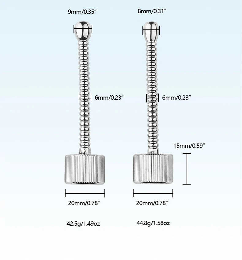 Metalinė šlaplės lazdelė, 9 mm
