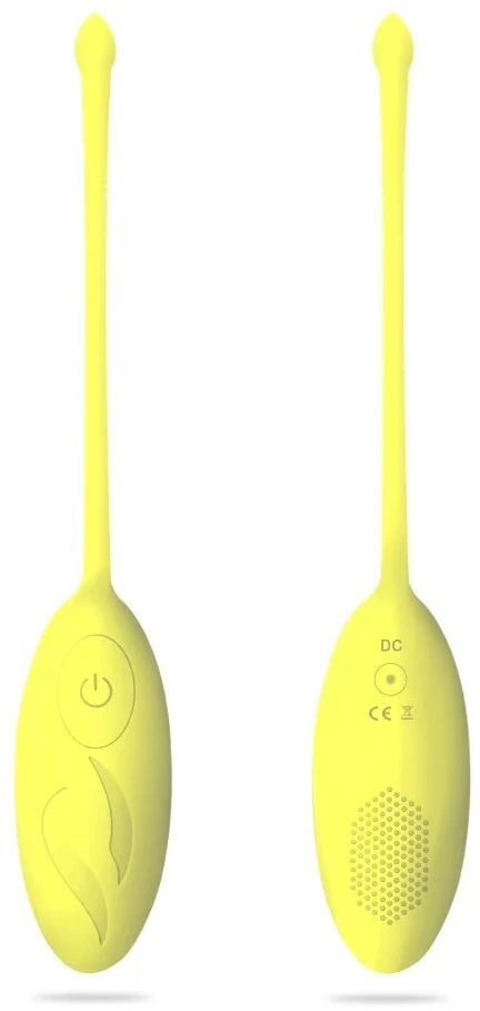 Moteriškas vibratorius Jumping Egg, geltonas