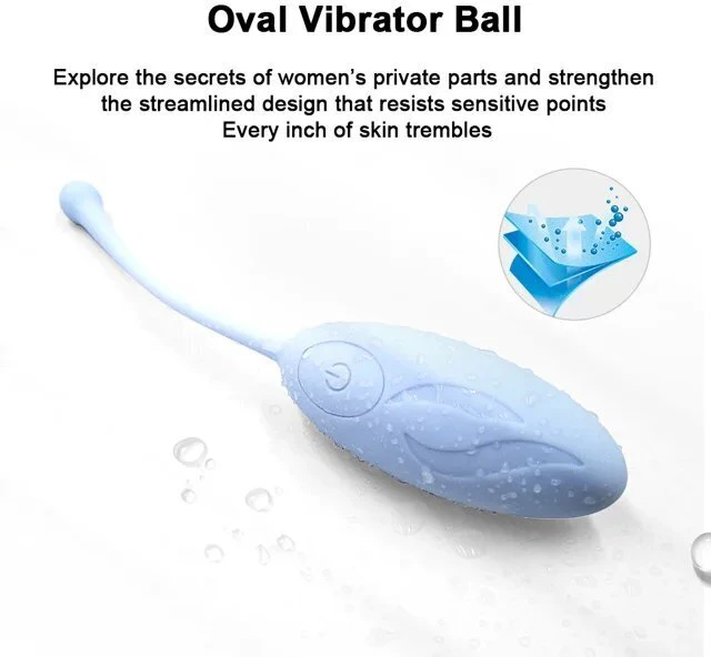 Moteriškas vibratorius Jumping Egg, mėlynas