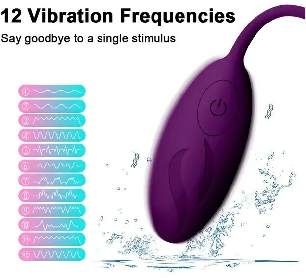 Moteriškas vibratorius Jumping Egg, violetinis