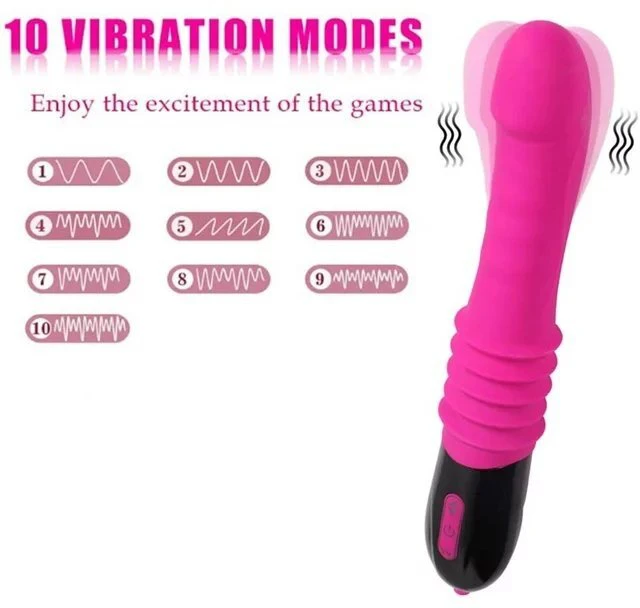 Moteriškas vibratorius - masažuoklis Telescopic Dildo
