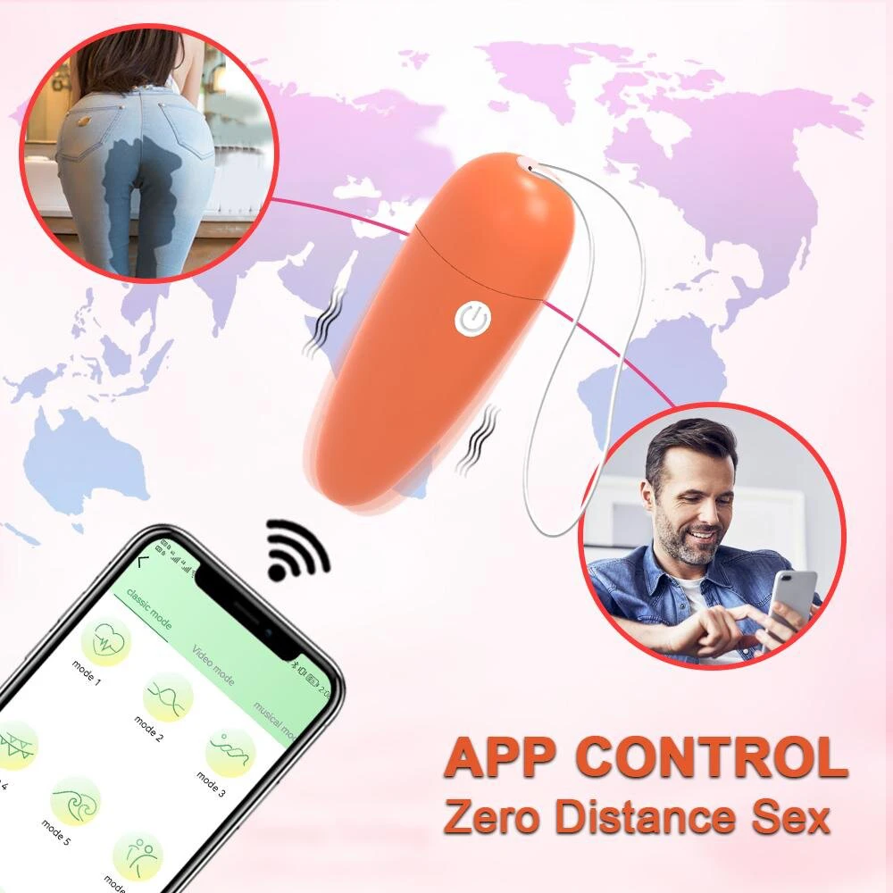 Moteriškas vibratorius su APP Control, violetinė