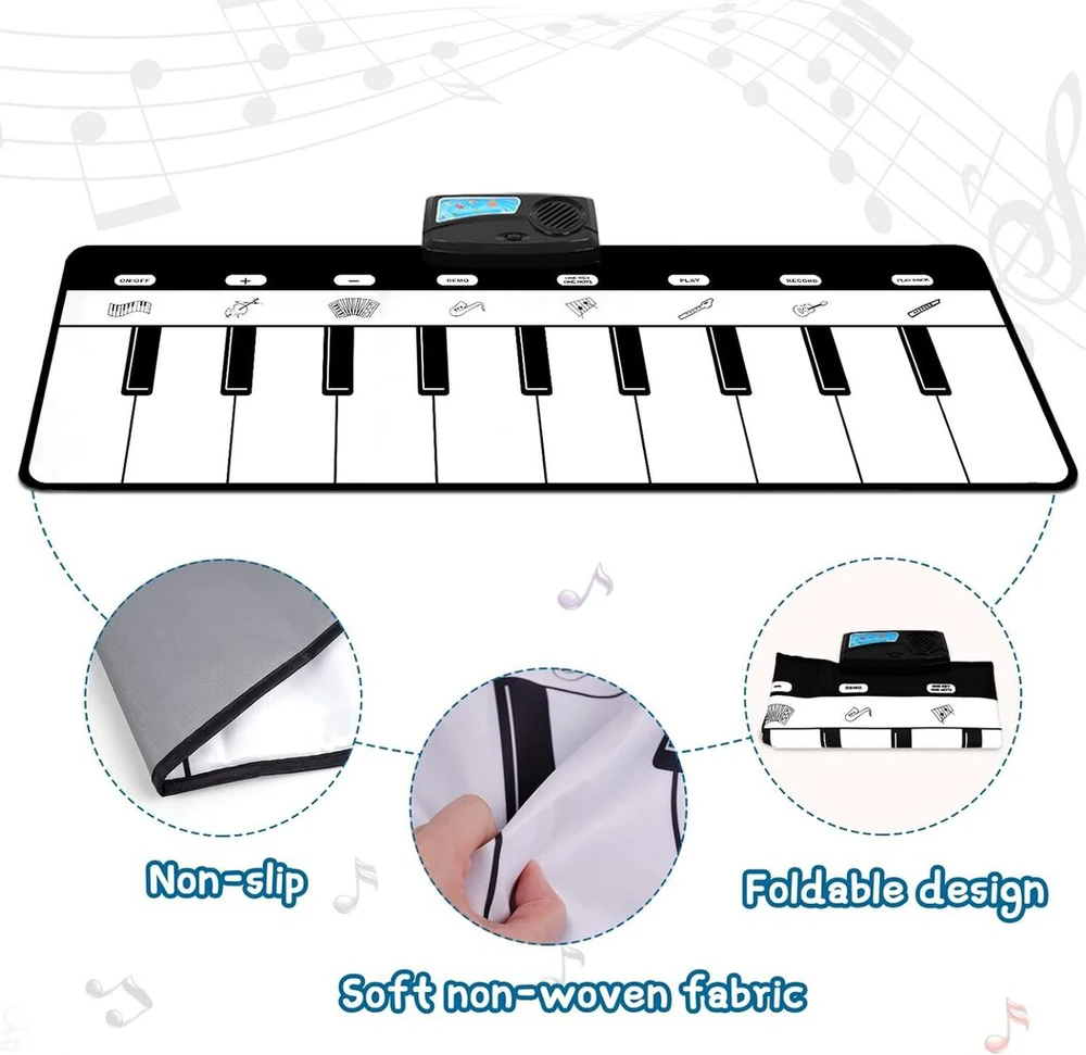 Muzikinis kilimėlis pianinas