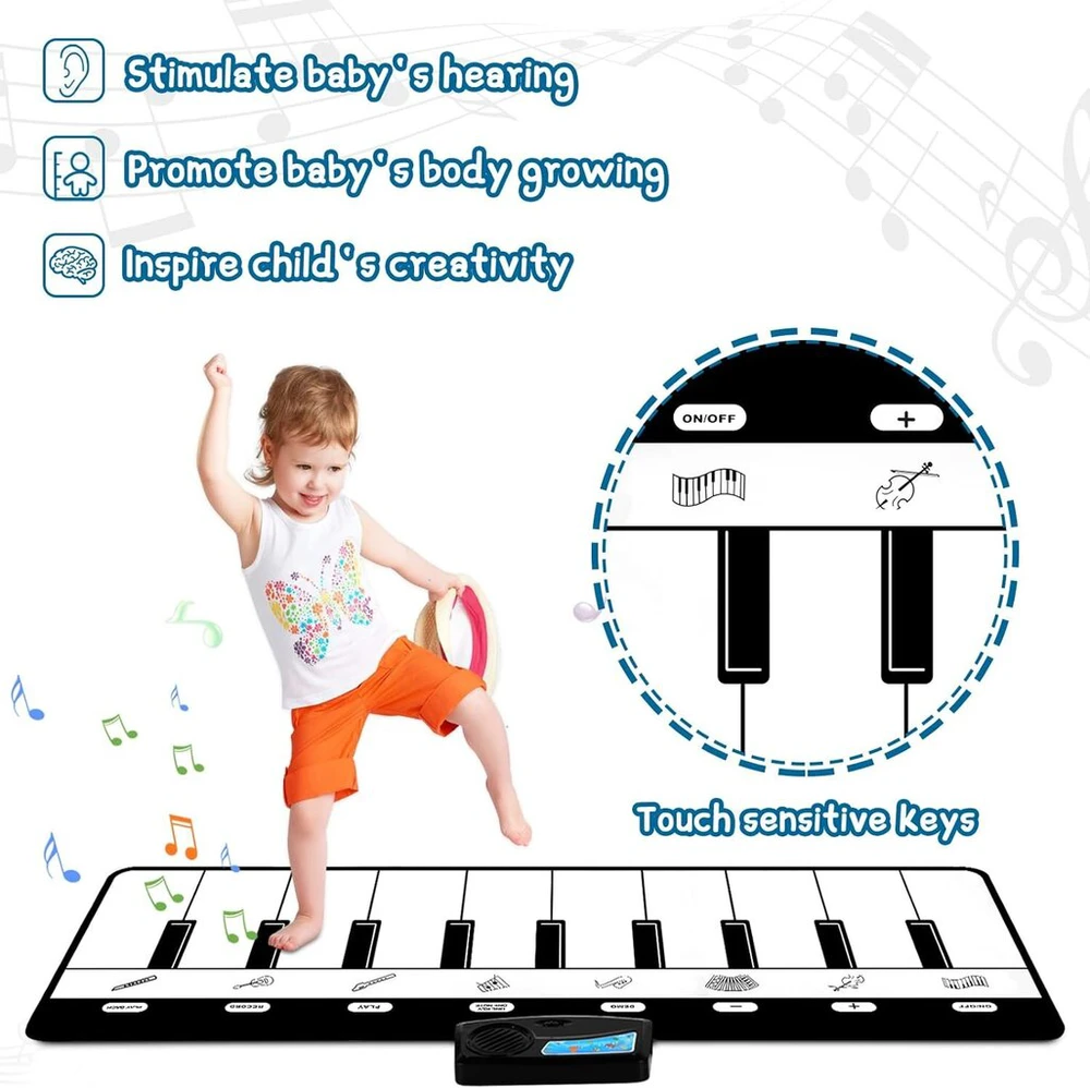 Muzikinis kilimėlis pianinas