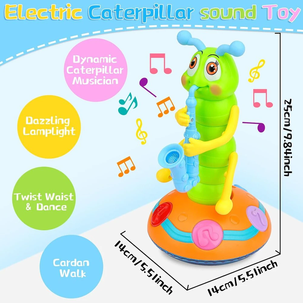 Muzikinis žaislas Dancing Caterpillar