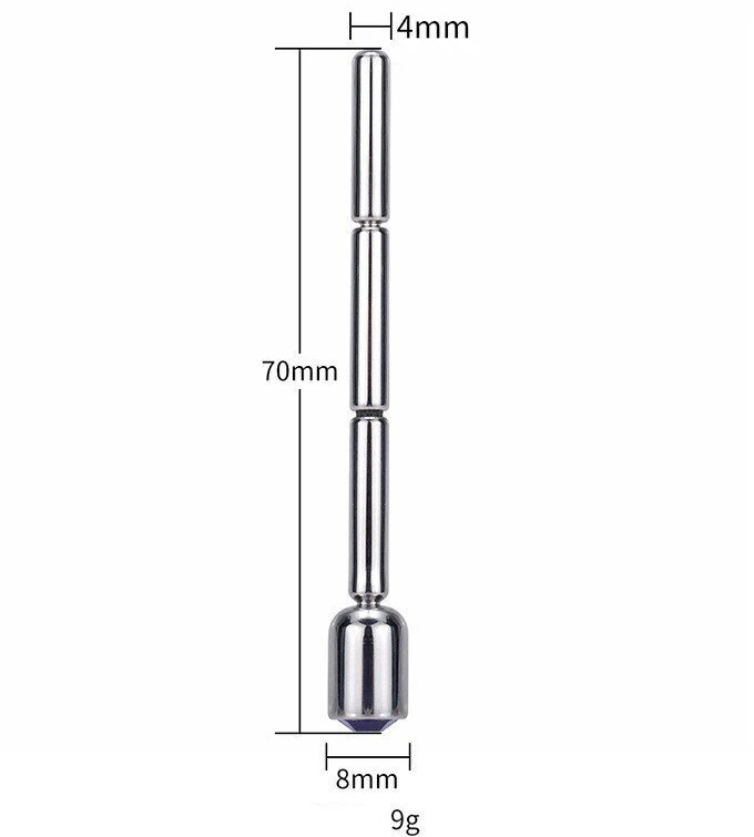 Nerūdijančio plieno šlaplės kamštis 4 mm