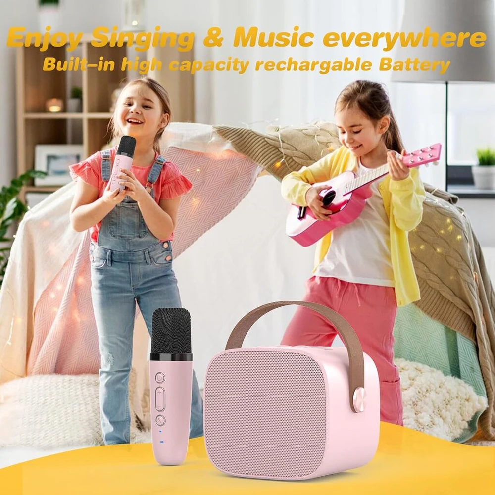 Nešiojamas Bluetooth garsiakalbis su belaidžiu mikrofonu