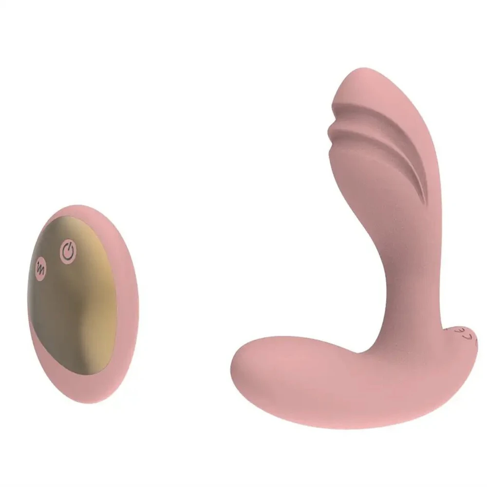 Nuotolinio valdymo pultelis dildo formos vibratorius, rožinis