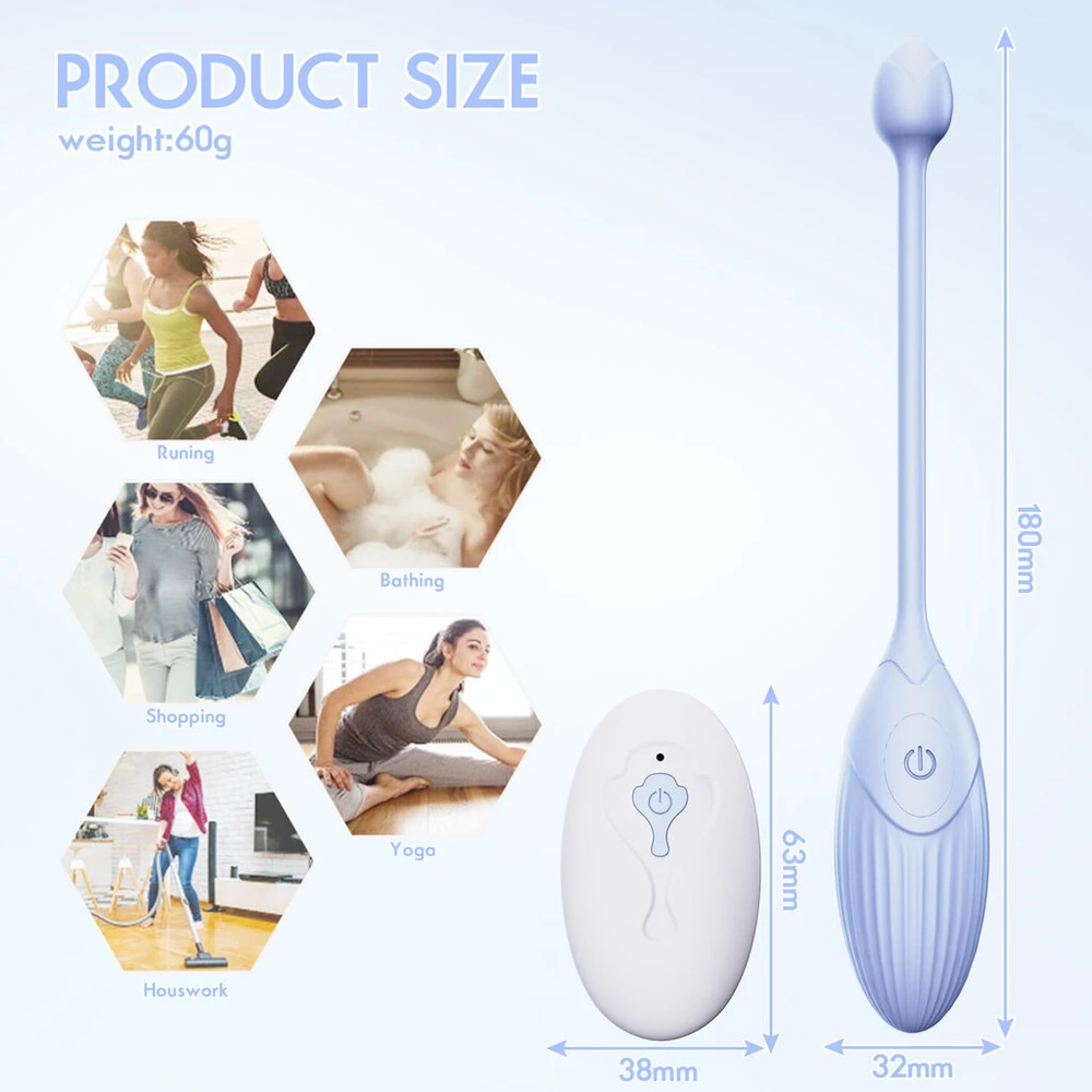 Nuotolinio valdymo vibratorius Kegel
