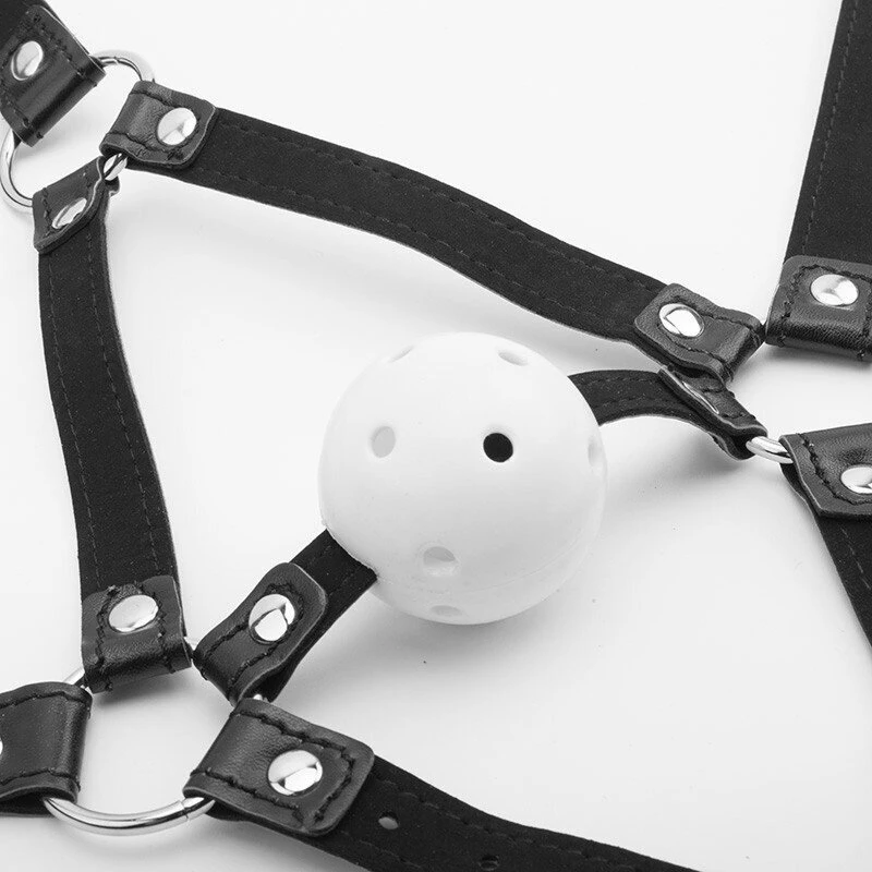 Odinis burnos kamštis Leather Gag Set
