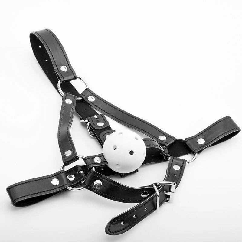Odinis burnos kamštis Leather Gag Set