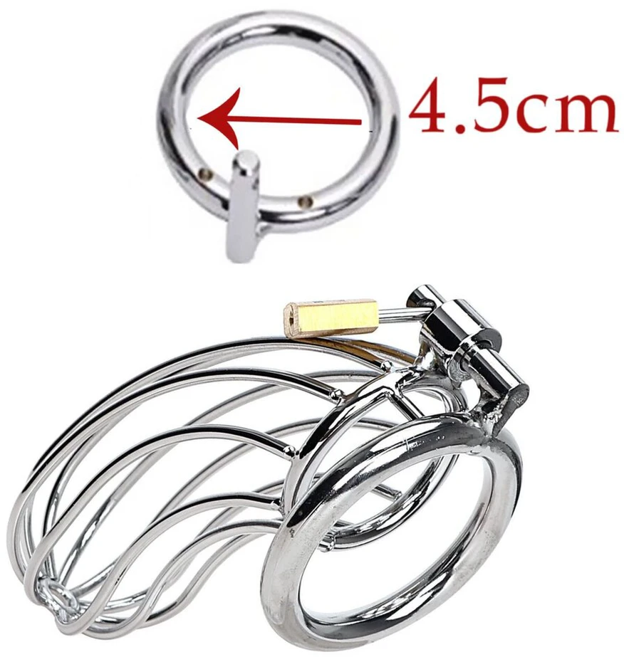 Penio narvas Penis Lock Cock Cage, 4.5 cm