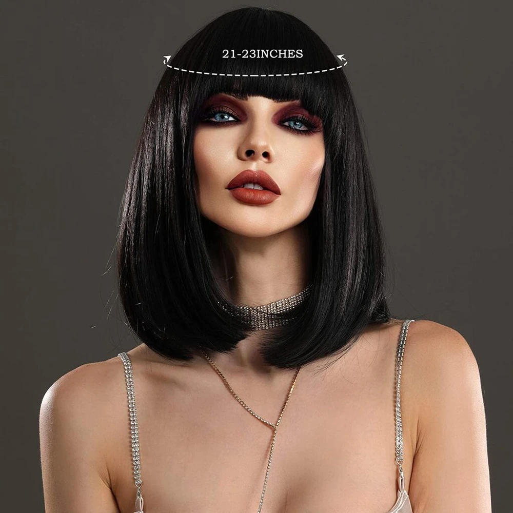 Perukas Premium Wig, juodas