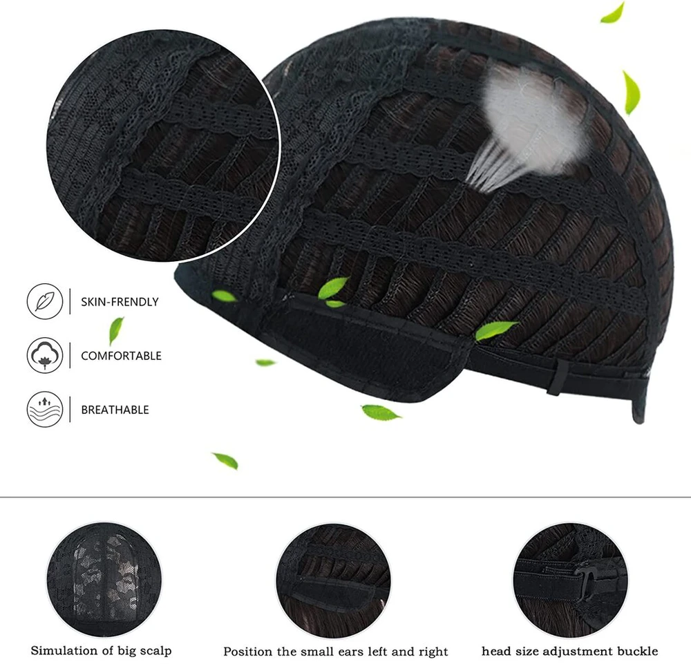 Perukas Premium Wig, juodas