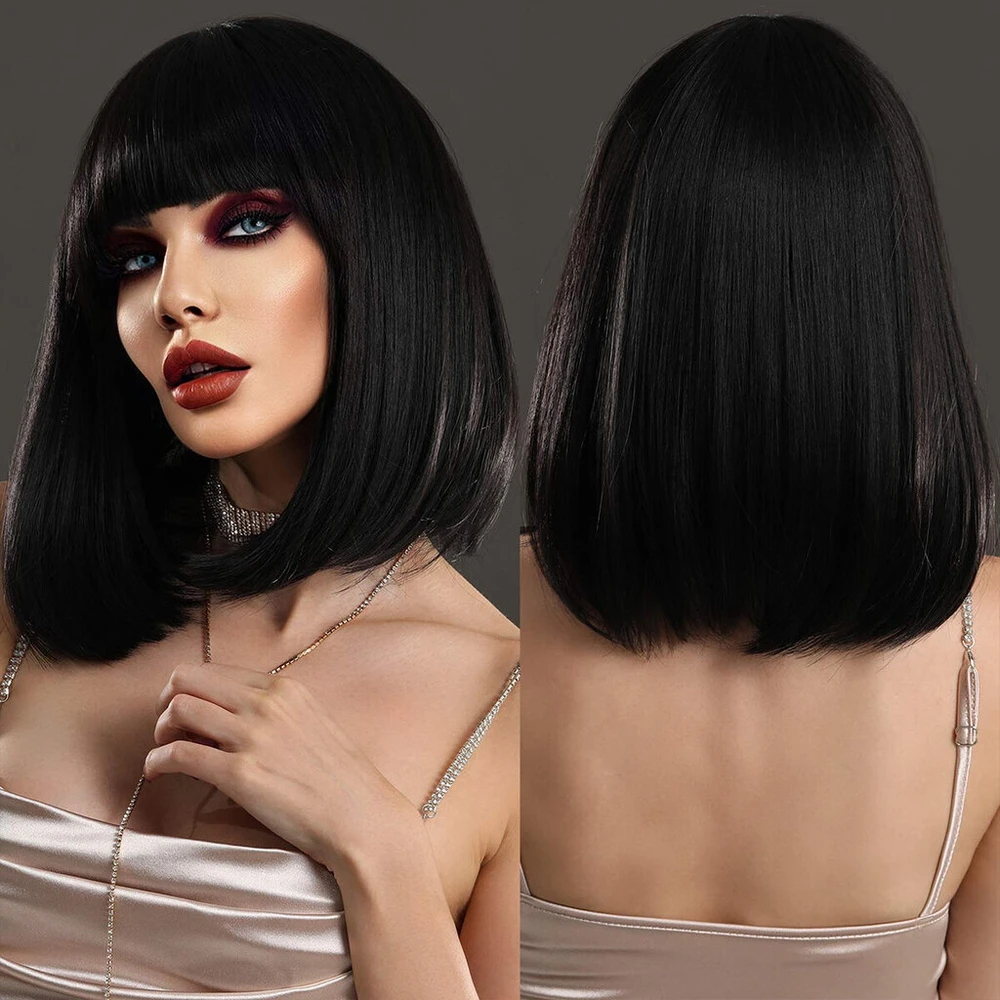 Perukas Premium Wig, juodas