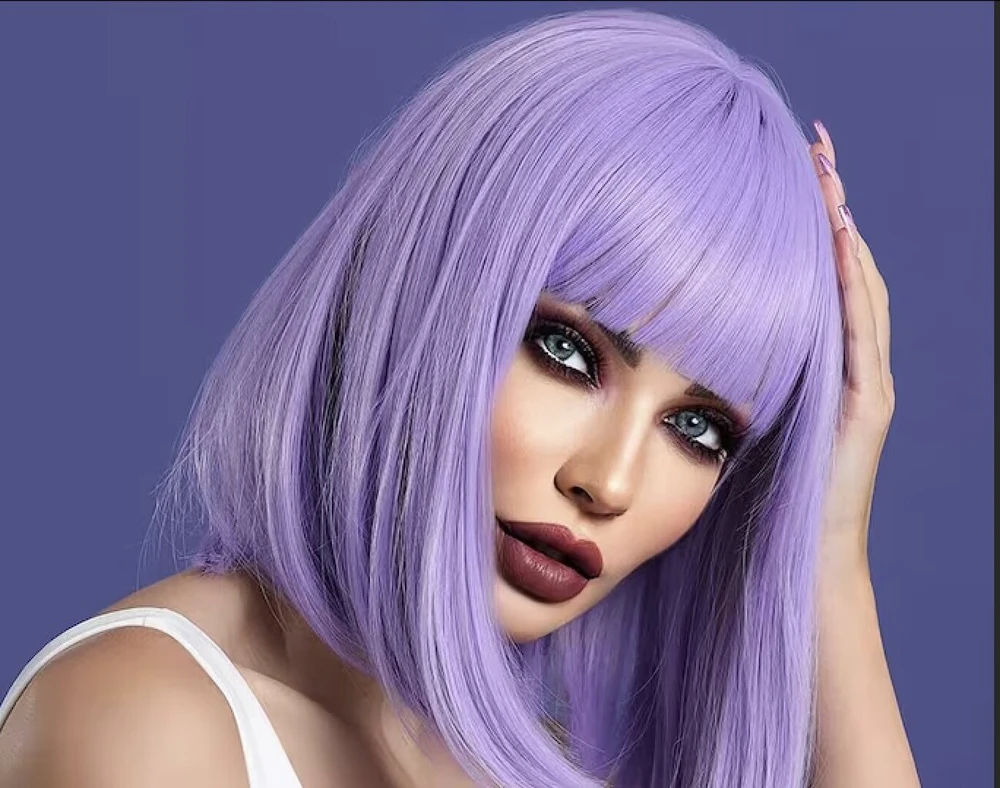 Perukas Premium Wig, violetinis
