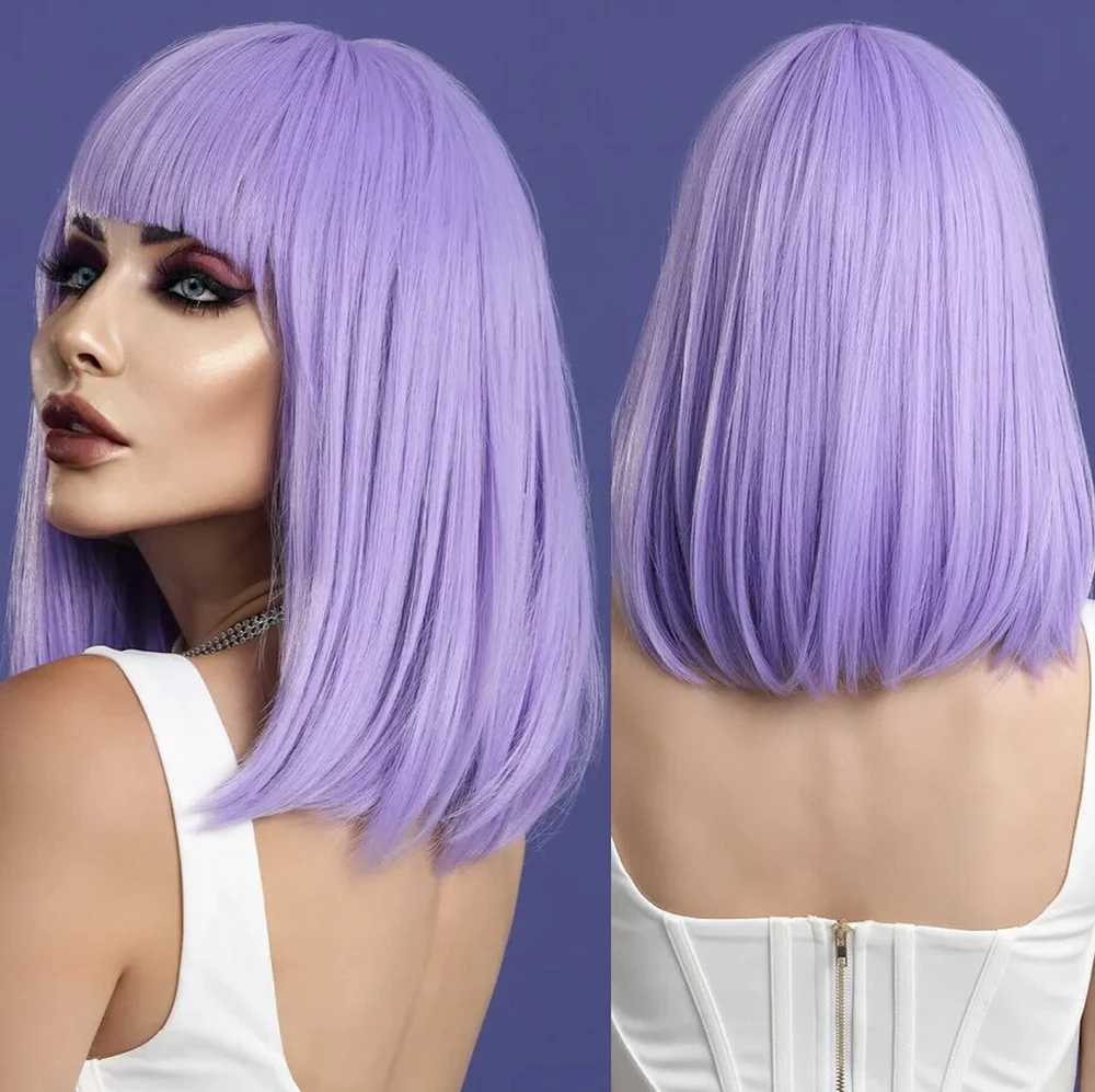 Perukas Premium Wig, violetinis