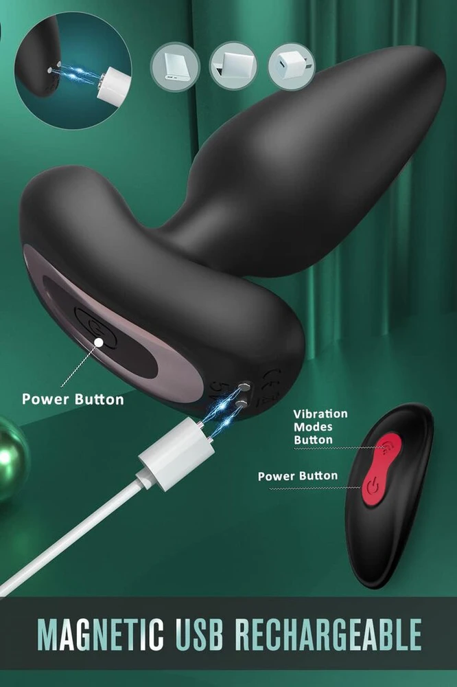 Porų vibratorius su nuotolinio valdymo pulteliu
