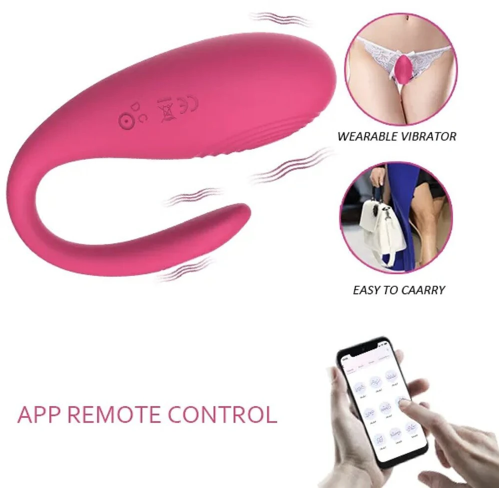 Programėle valdomas vibratorius Lush, rožinis